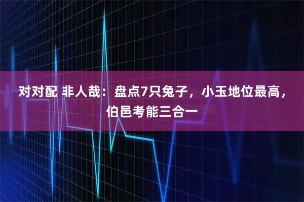对对配 非人哉：盘点7只兔子，小玉地位最高，伯邑考能三合一