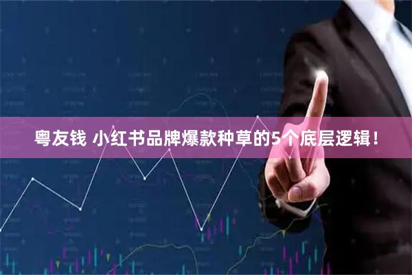 粤友钱 小红书品牌爆款种草的5个底层逻辑！