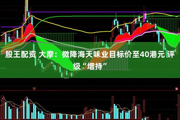 股王配资 大摩：微降海天味业目标价至40港元 评级“增持”