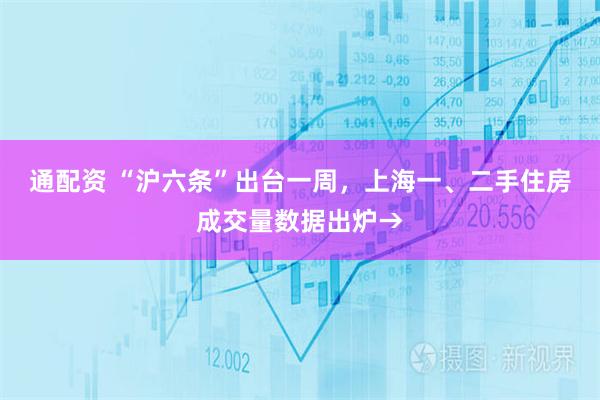通配资 “沪六条”出台一周，上海一、二手住房成交量数据出炉→